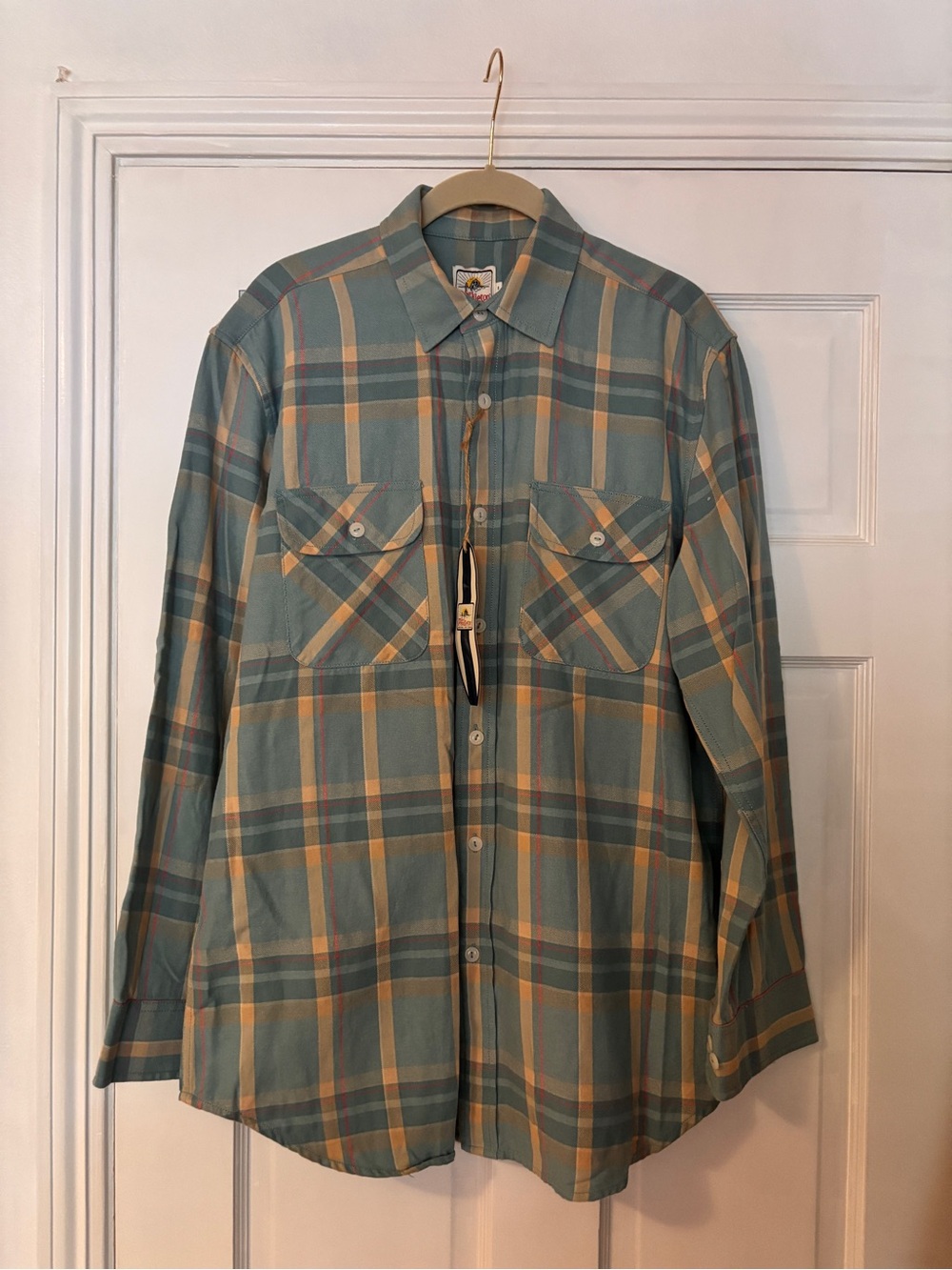NWT Pendleton Teal Plaid Flannel Shirt